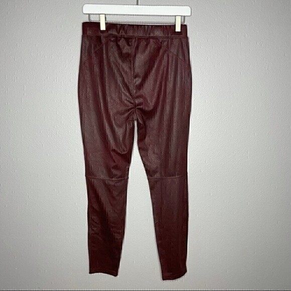 Free People Maroon Vegan Faux Suede Leggings - Picture 4 of 4